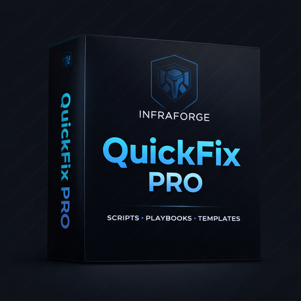 Pro Script Cdsmart InfraForge – Helpdesk QuickFix PRO | Scripts, Playbooks e Templates...