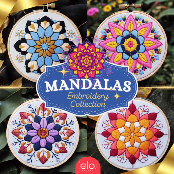 Mandalas 1 - Embroidery Pattern Collection 2025 Elo Studio