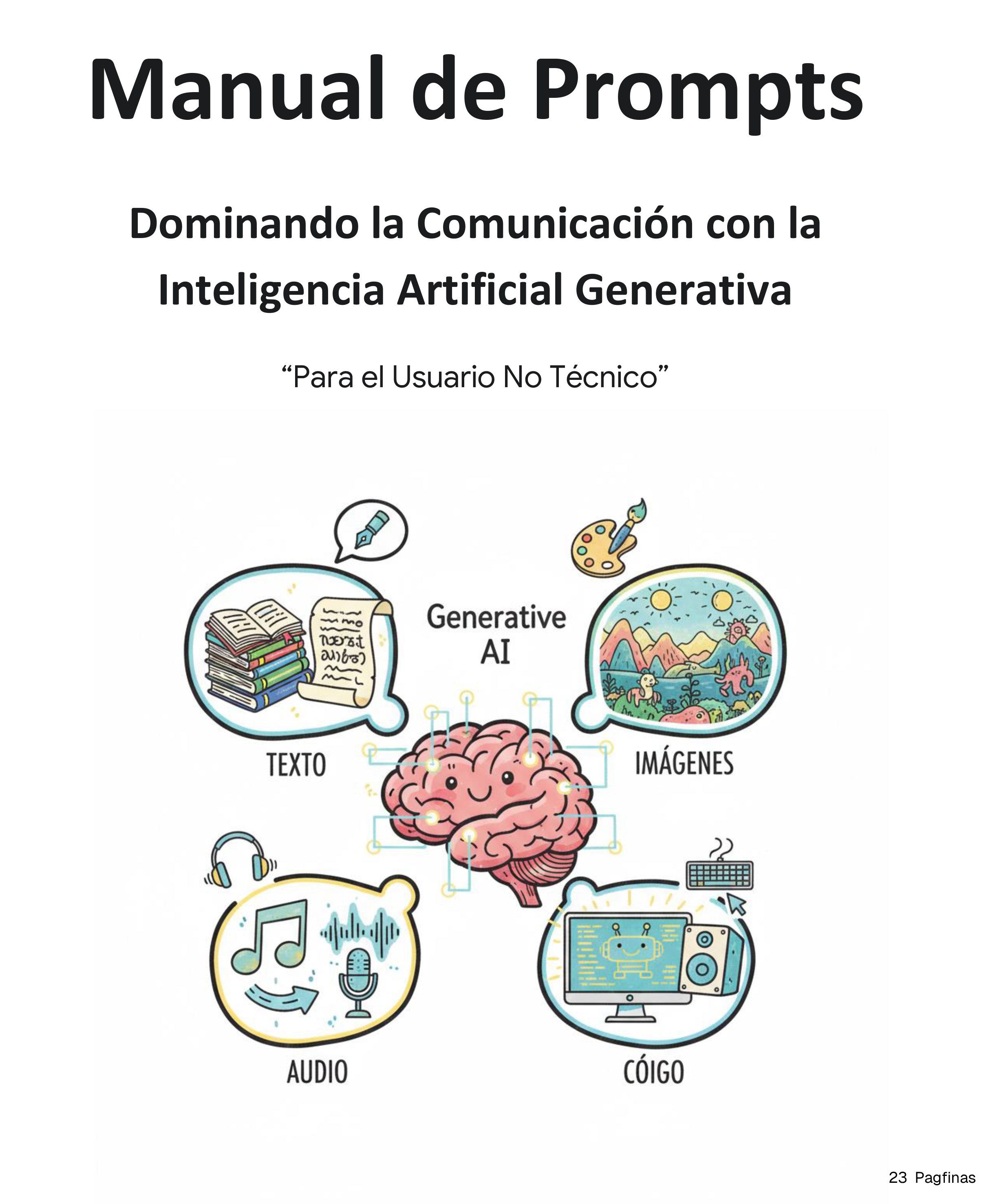 Manual de prompts: Domina la inteligencia artificial fácilmente con...
