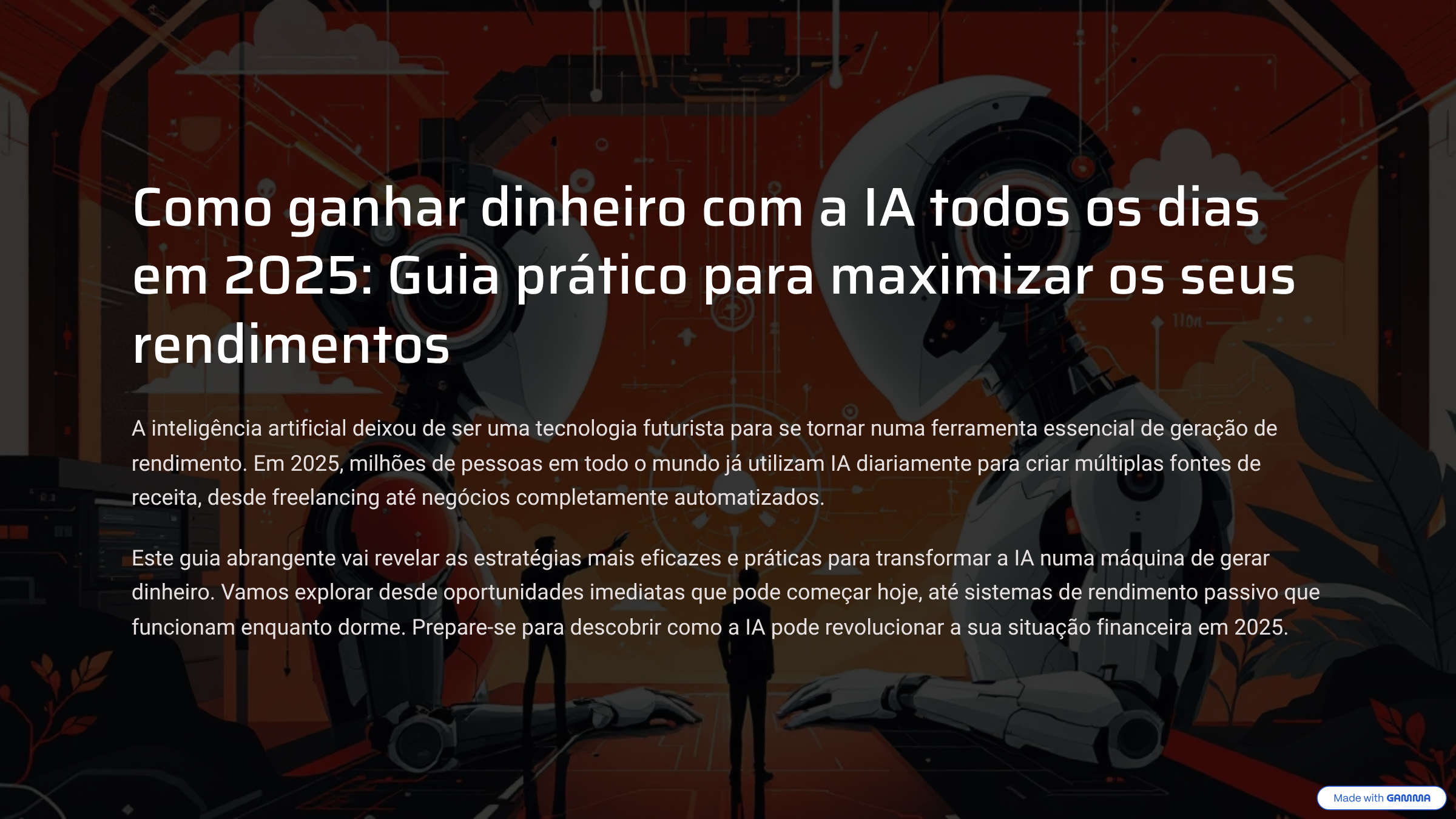 COMO GANHAR DINHEIRO COM A IA TODOS OS DIAS EM 2025