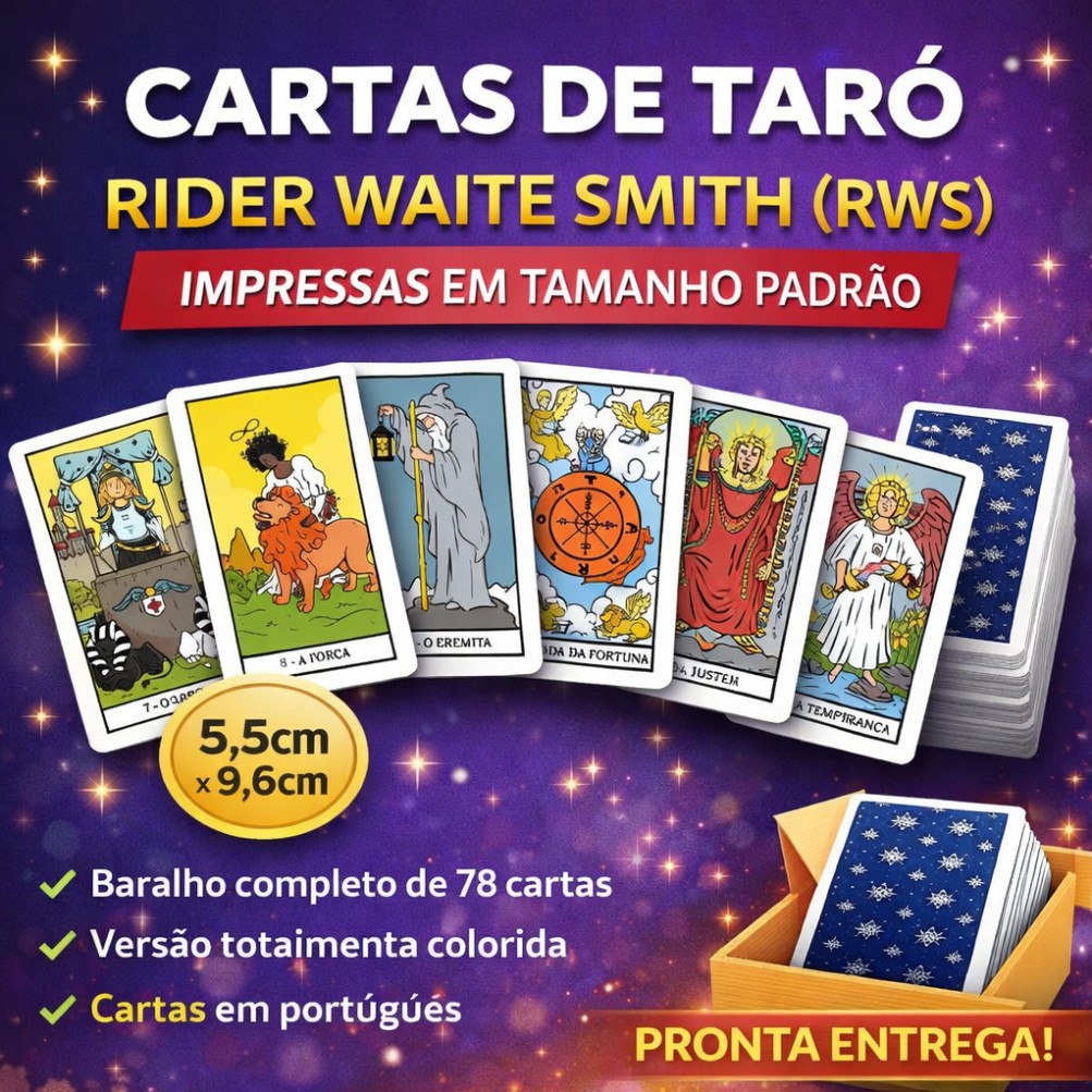 Cartas de Tarô Rider Waite Smith (RWS) para Imprimir – PDF Colorido...