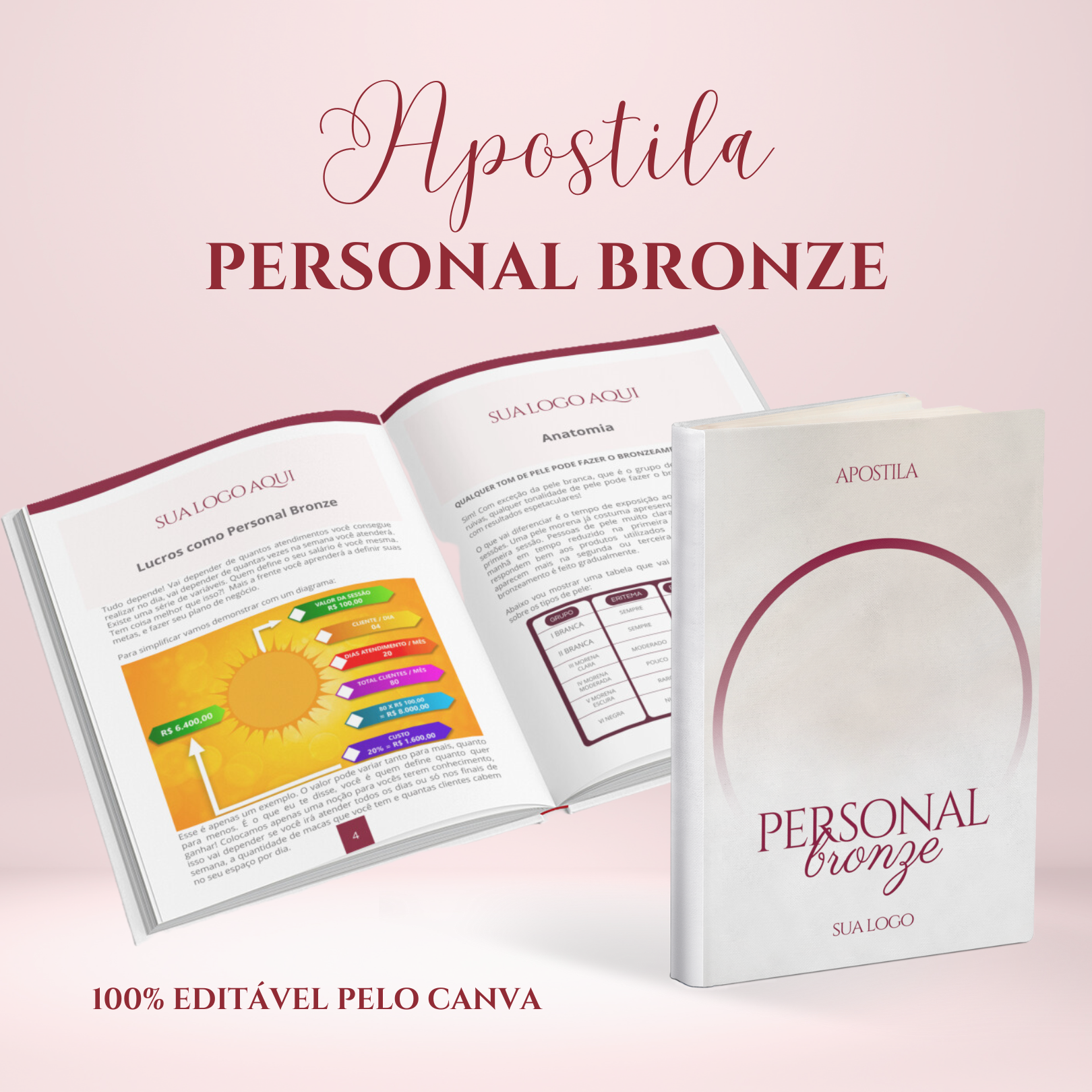 Imagem de capa para o Ebook Apostila Personal Bronze Editável