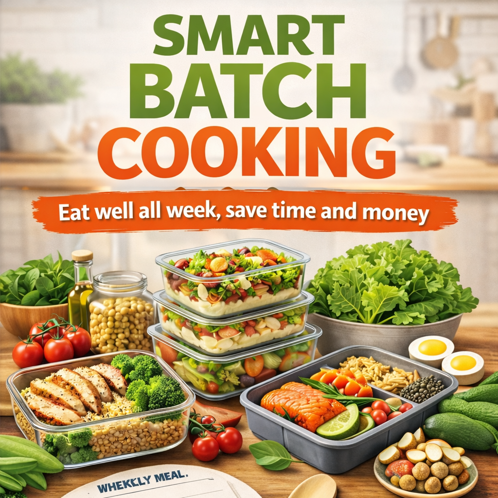 SMART BATCH COOKING - Eat well all week, save time and money