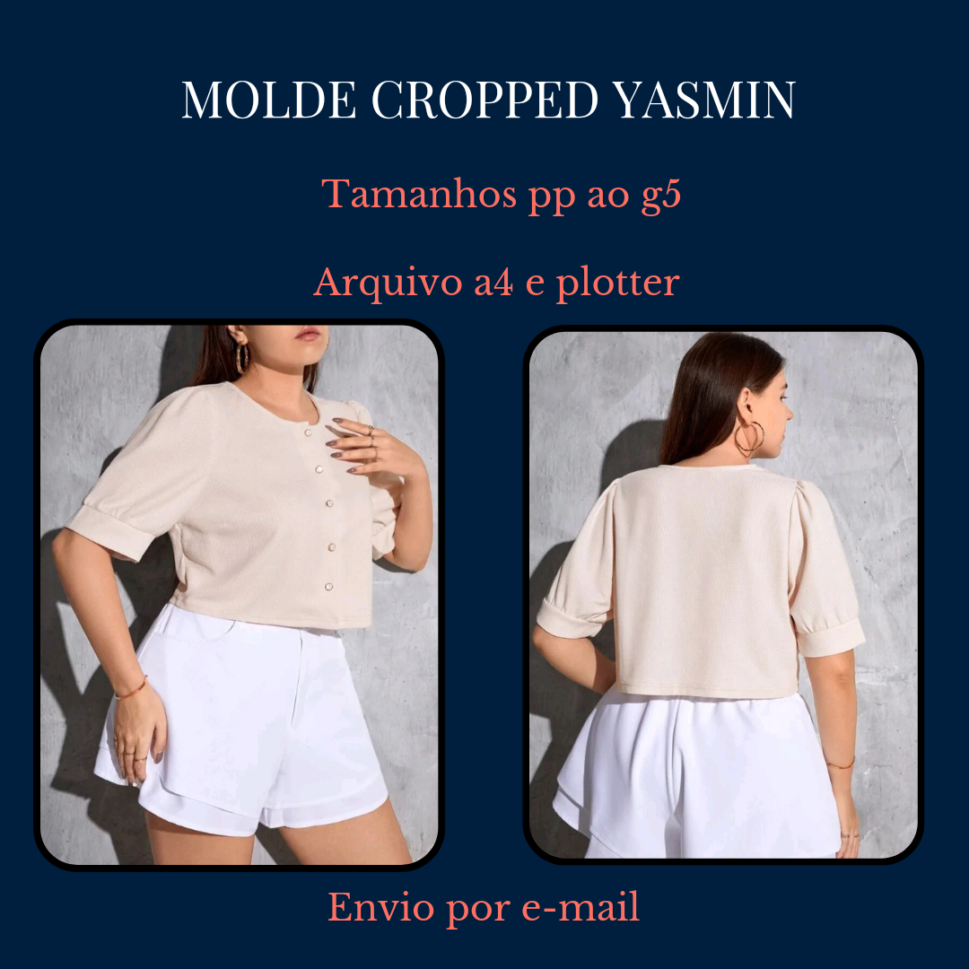 Imagem de capa para o Ebook Molde Cropped Yasmin 