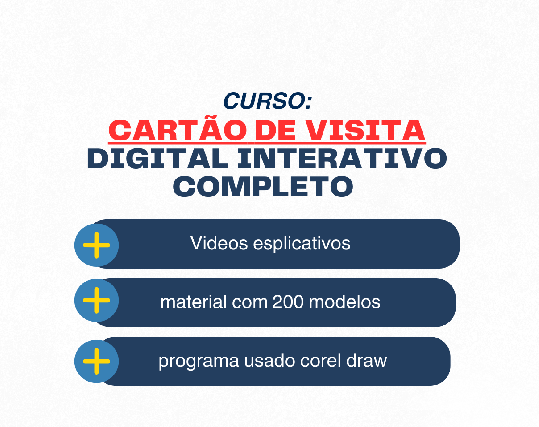  Curso de Cartão de Visita Digital Interativo (Em Videos)