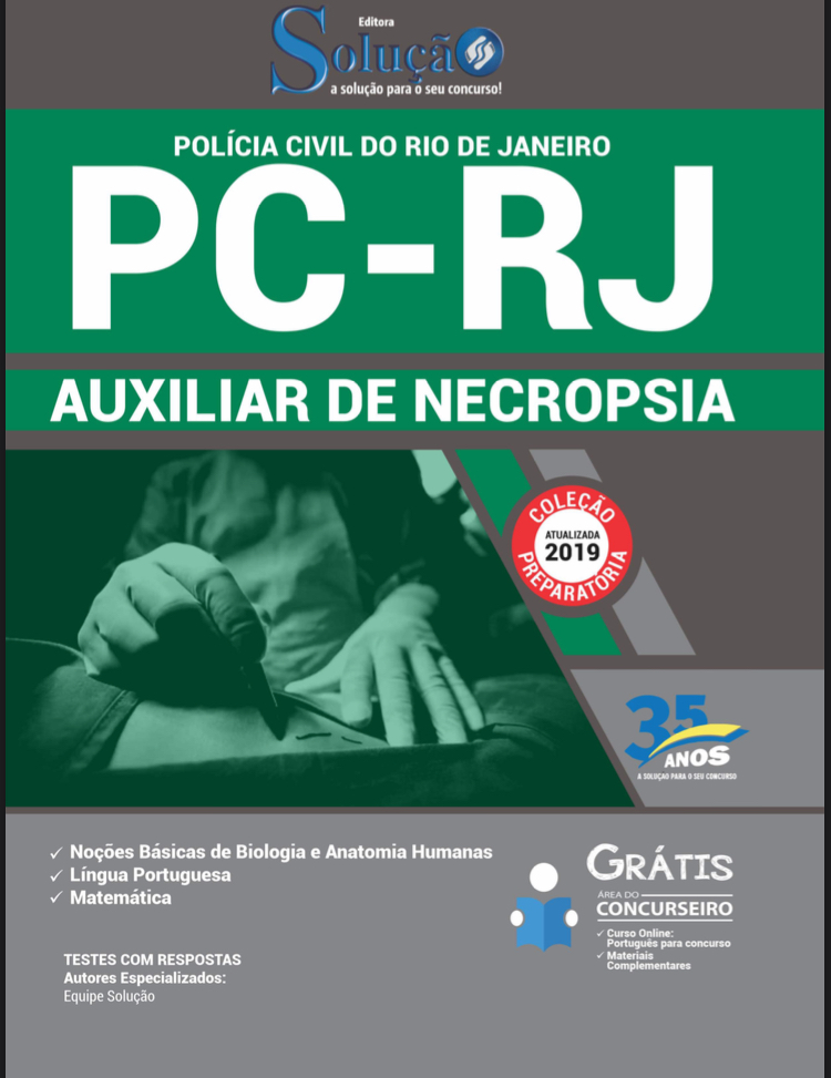 Apostila Polícia Civil Auxiliar de Necropsia