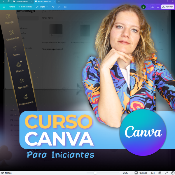 Curso p/ Iniciantes CANVA - Maria da Conceição Morais Gomes | Hotmart