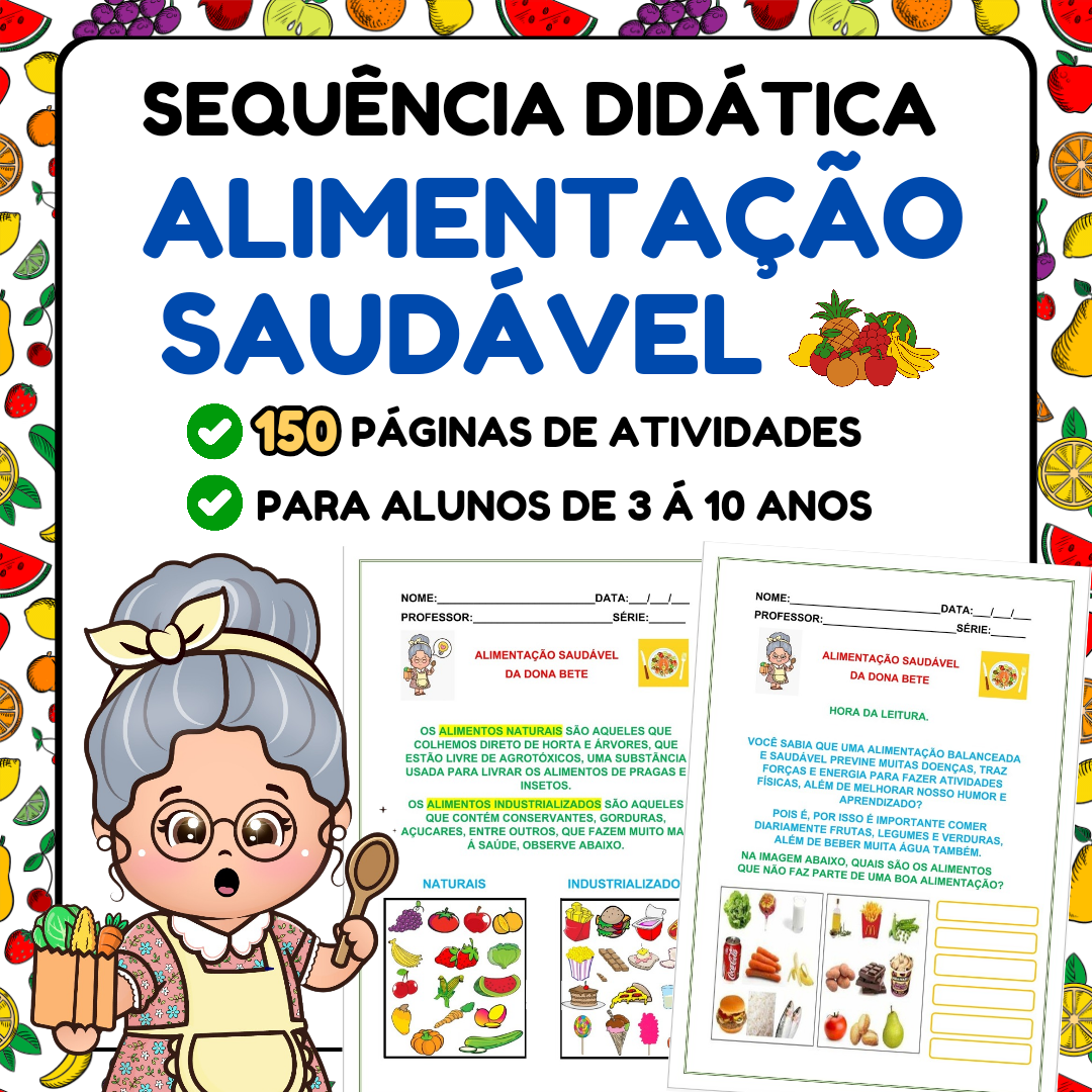 Sequência Didática Alimentação Saudável Educação Infantil