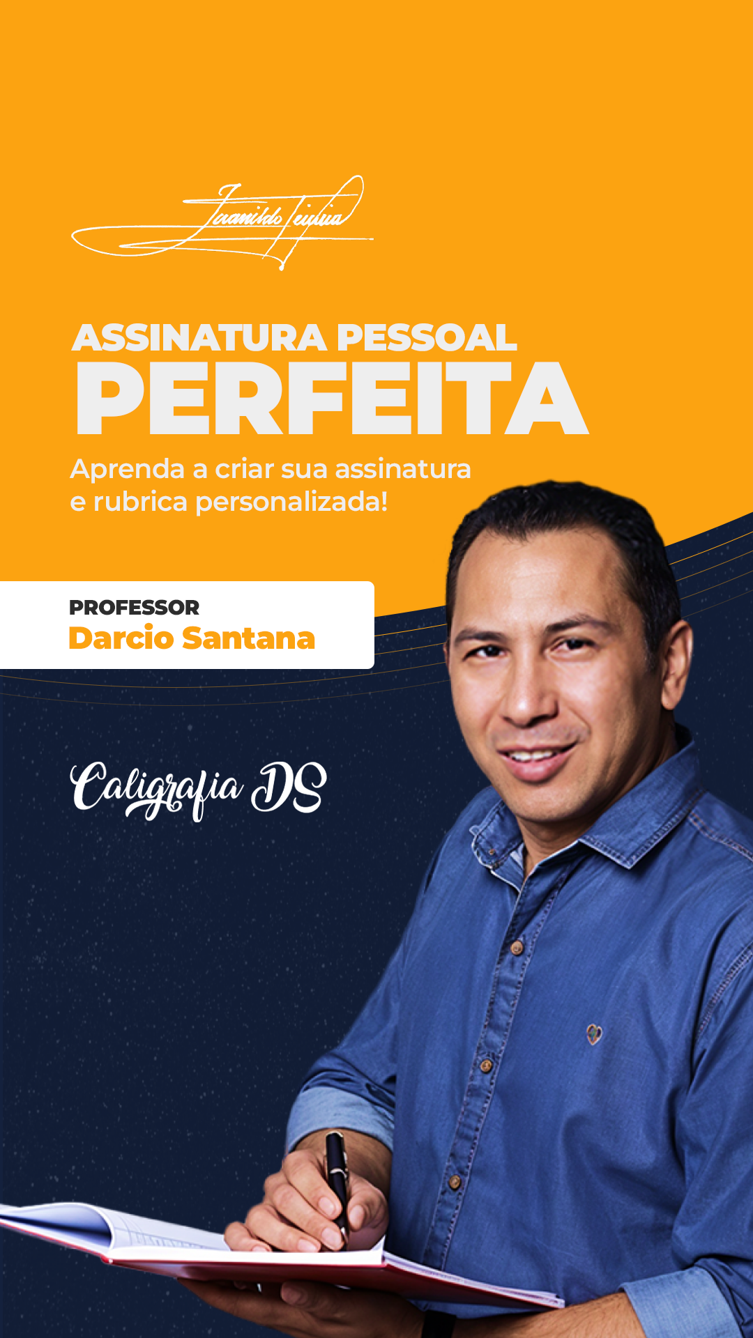 Imagem de capa para o Curso online Criando Minha Assinatura PESSOAL Perfeita