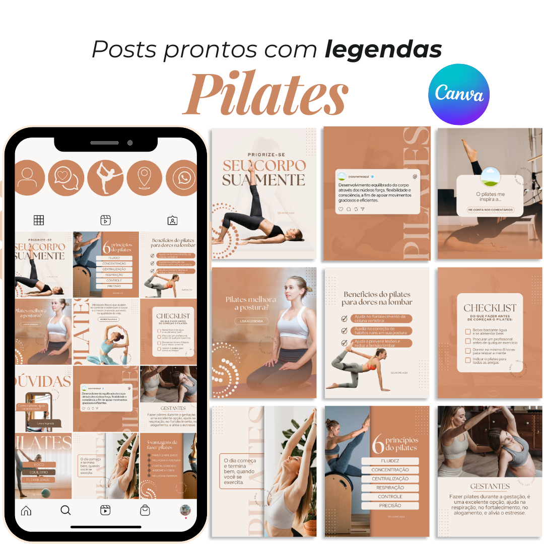Conteúdos para Pilates - Eloane de Oliveira Aparício | Hotmart