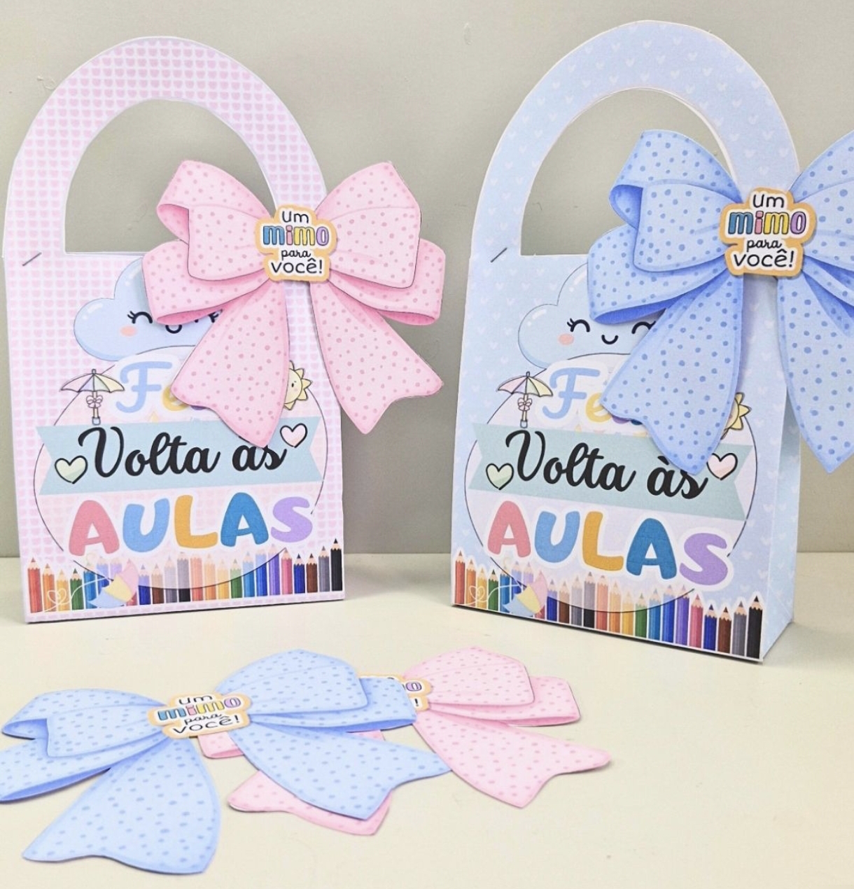 SACOLINHA VOLTA ÀS AULAS "CHUVA DE AMOR"