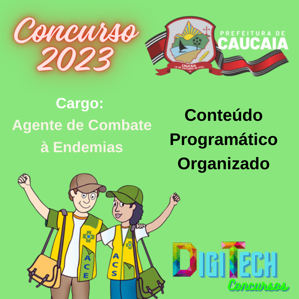 Conteúdo Programático Organizado - Agente de Combate à Endemias - Concurso de Caucaia 2023