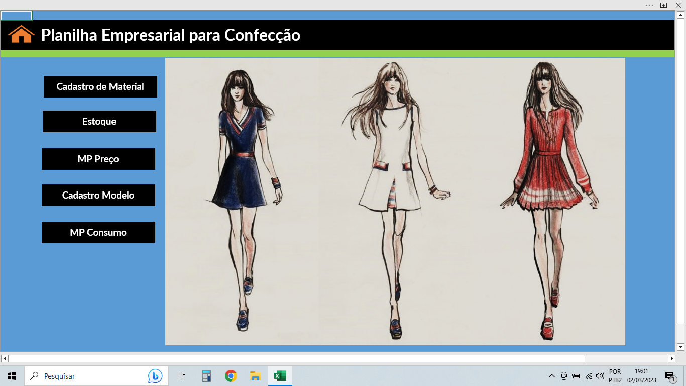 Planilha gerencial para indústria da moda - Robson de Oliveira | H...
