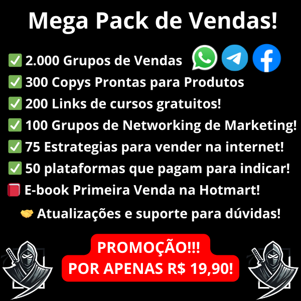 Mega Pack de Vendas - Gabriel Ribeiro | Hotmart