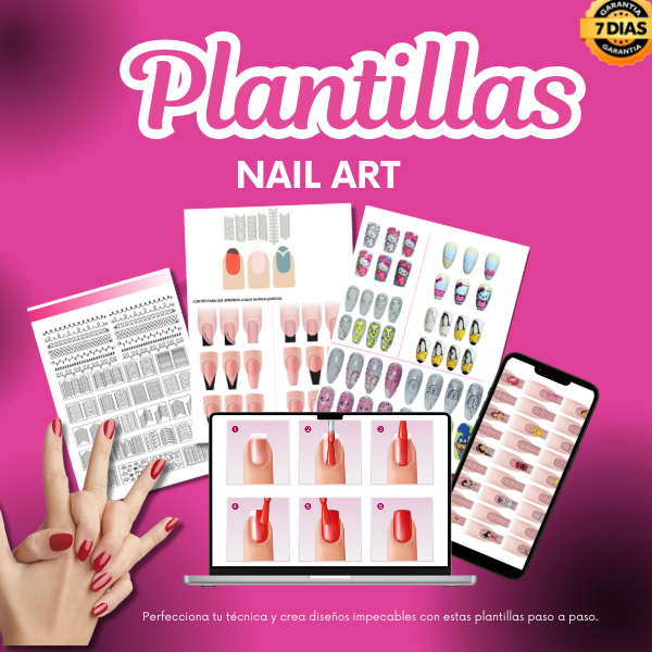 Plantillas para Diseños de Uñas Paso a Paso - Jhon Moreno Rosales