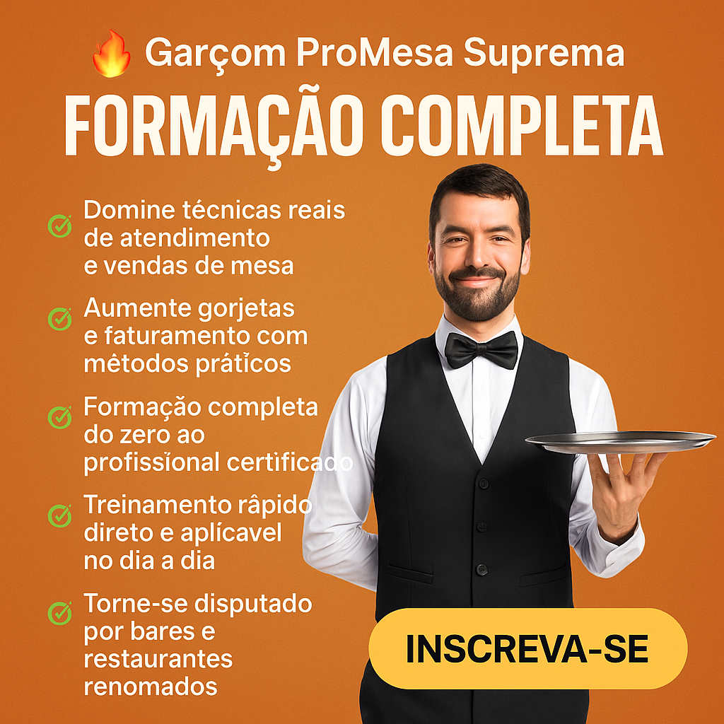 Garçom ProMesa Suprema – Formação Completa