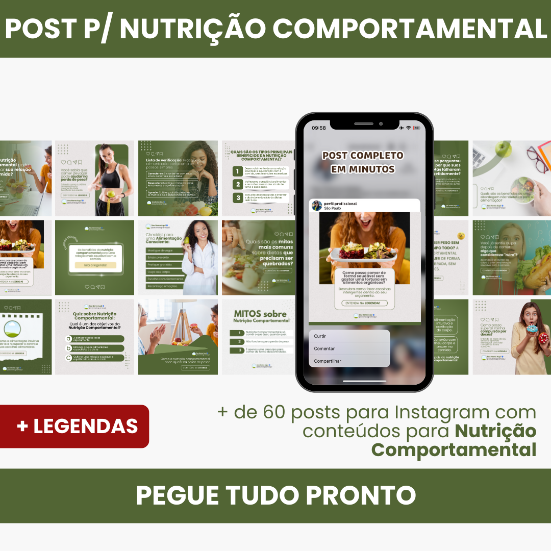 Imagem de capa para o Curso online PACK PARA NUTRIÇÃO COMPORTAMENTAL