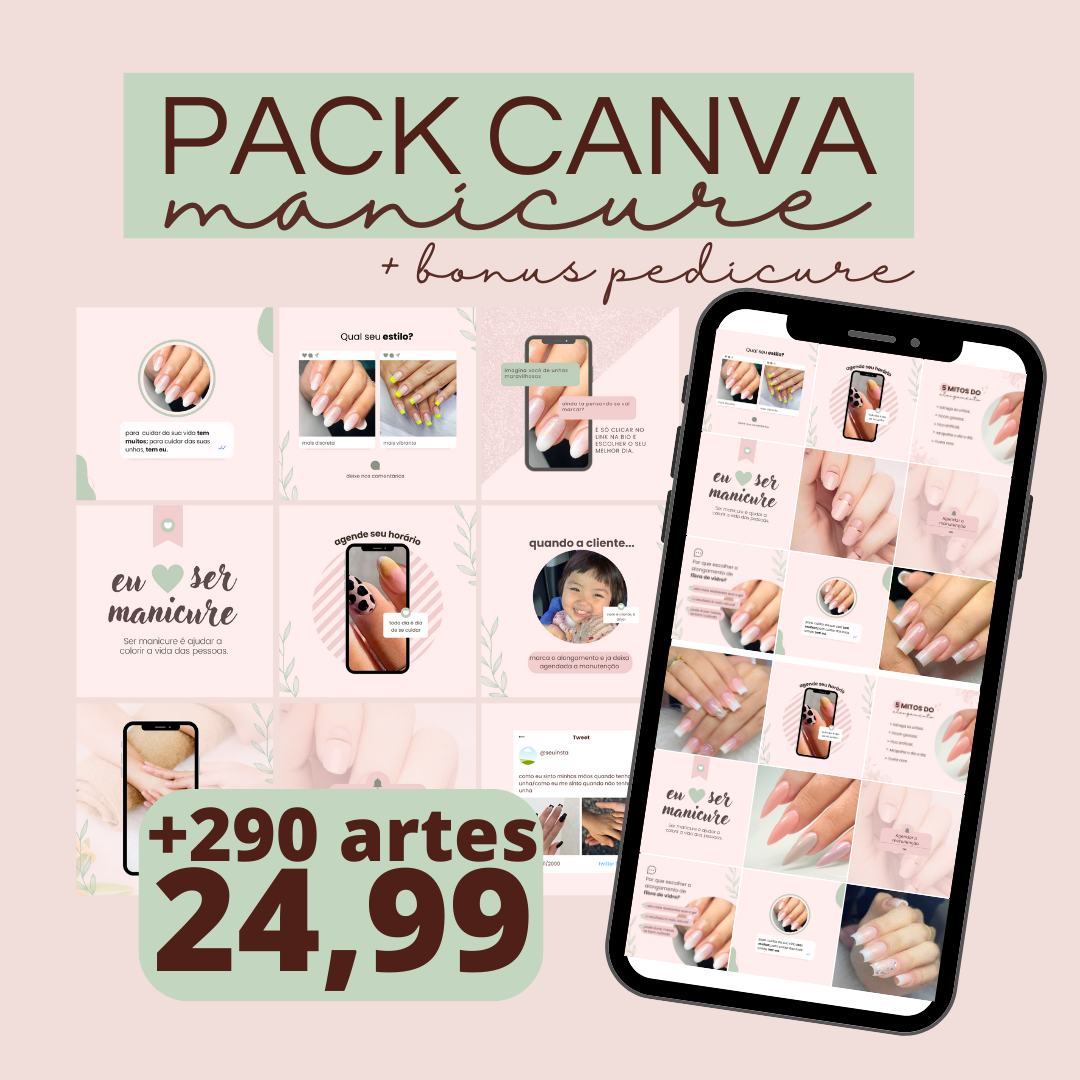 Pack Manicure Nail Designer Posts Prontos