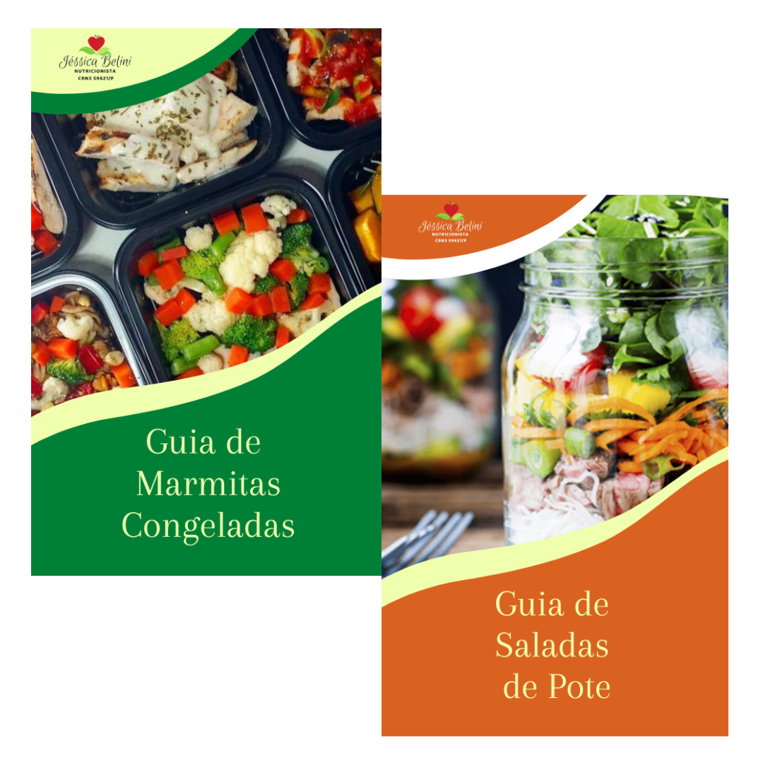 Kit Guia de Marmitas Congeladas + Guia de Salada de Pote + Consultoria de 1h