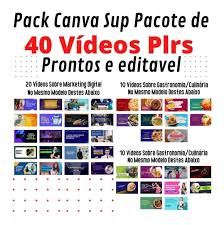 🌟 Transforme seu negócio online com o Super Pacote de 40 Vídeos PLRs Prontos! 🌟