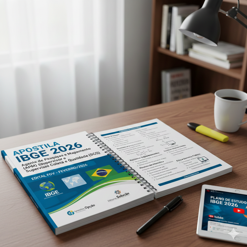 Apostila IBGE Atualizado 2025/2026 - Materiais Concursos e Vestibul...
