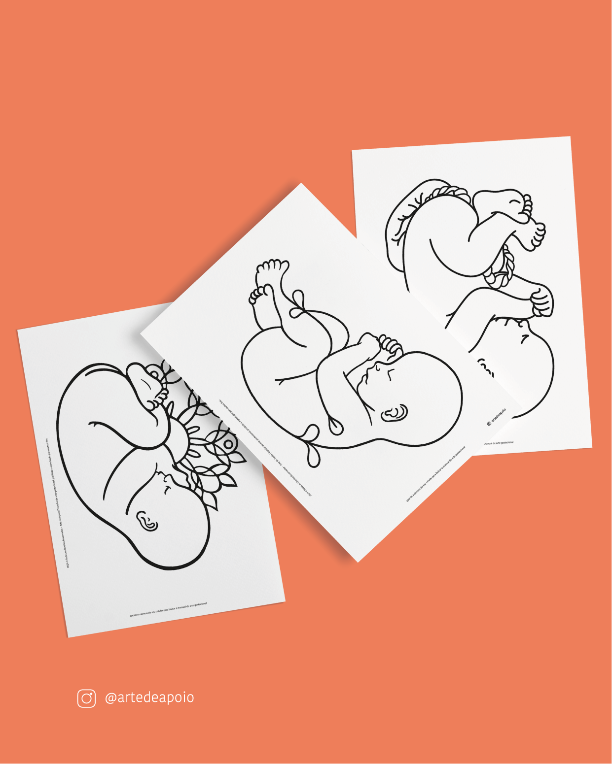 Gabarito para Arte Gestacional - Arte de Apoio | Hotmart
