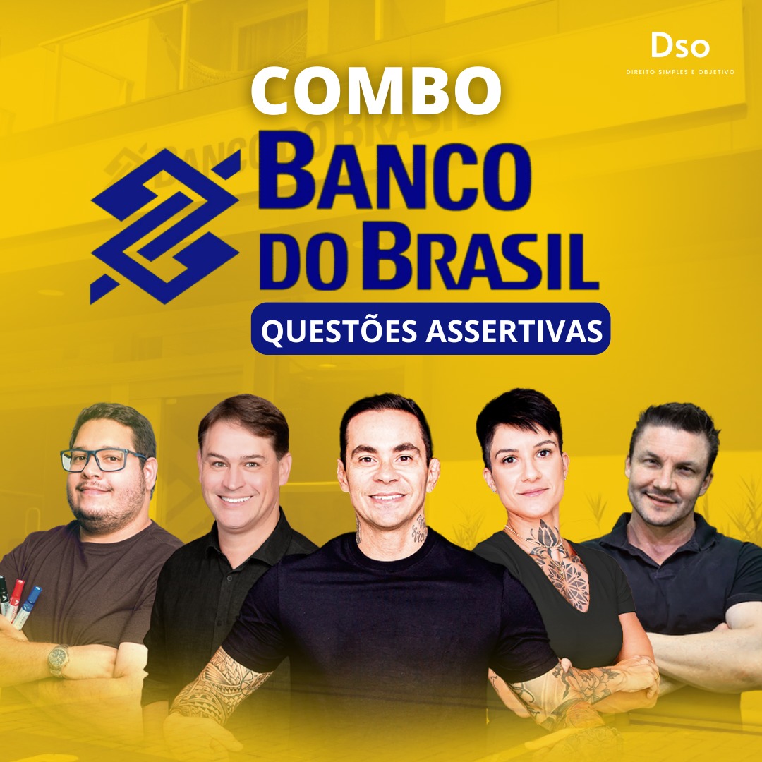 Combo Reta Final Banco do Brasil (Português, Redação, Informática,