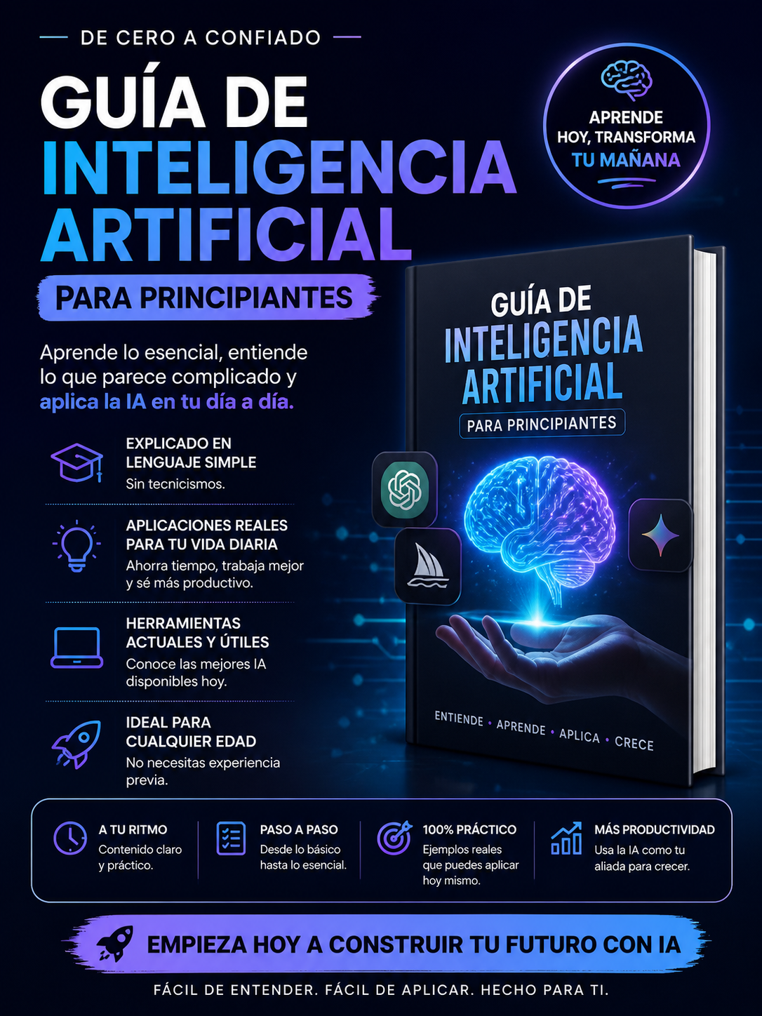 Guía de Inteligencia Artificial para Principiantes | Hotmart