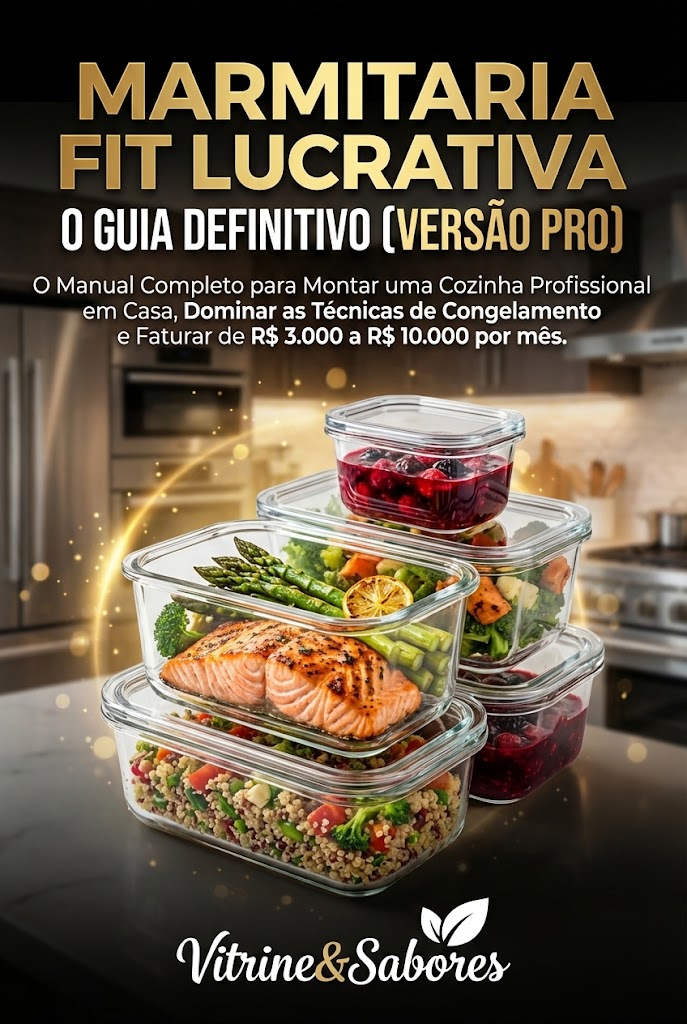 MARMITARIA FIT LUCRATIVA O GUIA DEFINITIVO (VERSÃO PRO) O Manual Completo para Montar uma Cozinha Profissional em Casa, Dominar as Técnicas de Congelamento e Faturar de R$ 2.000 a R$ 5.000 por mês.