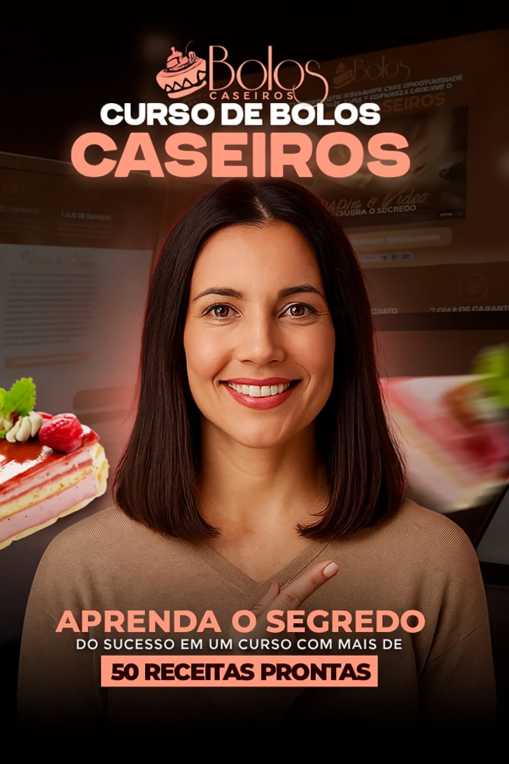 Imagem de capa para o Curso online Curso Bolos Caseiros Lucrativos