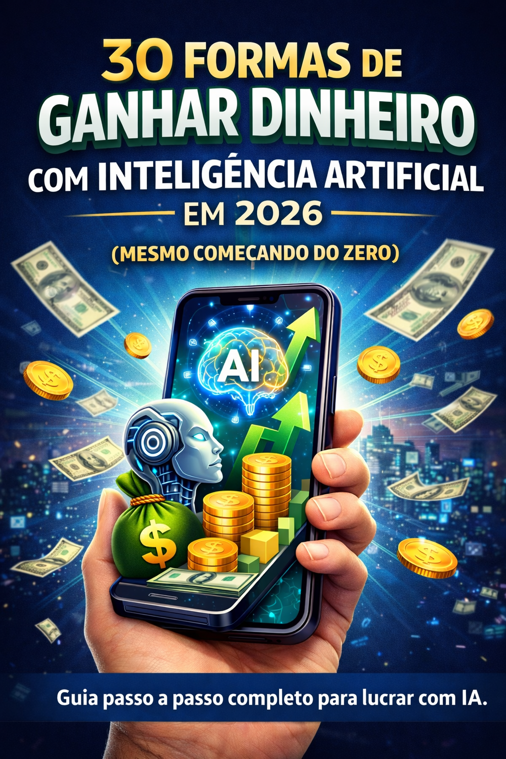 30 Formas de Ganhar Dinheiro com Inteligência Artificial em 2026