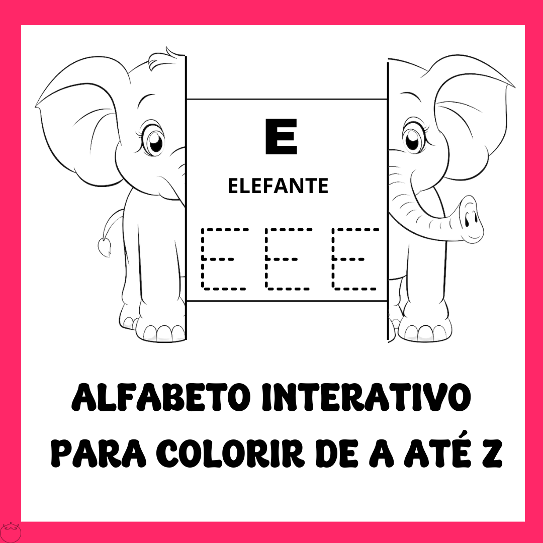 Imagem de capa para o Ebook Alfabeto interativo para colorir