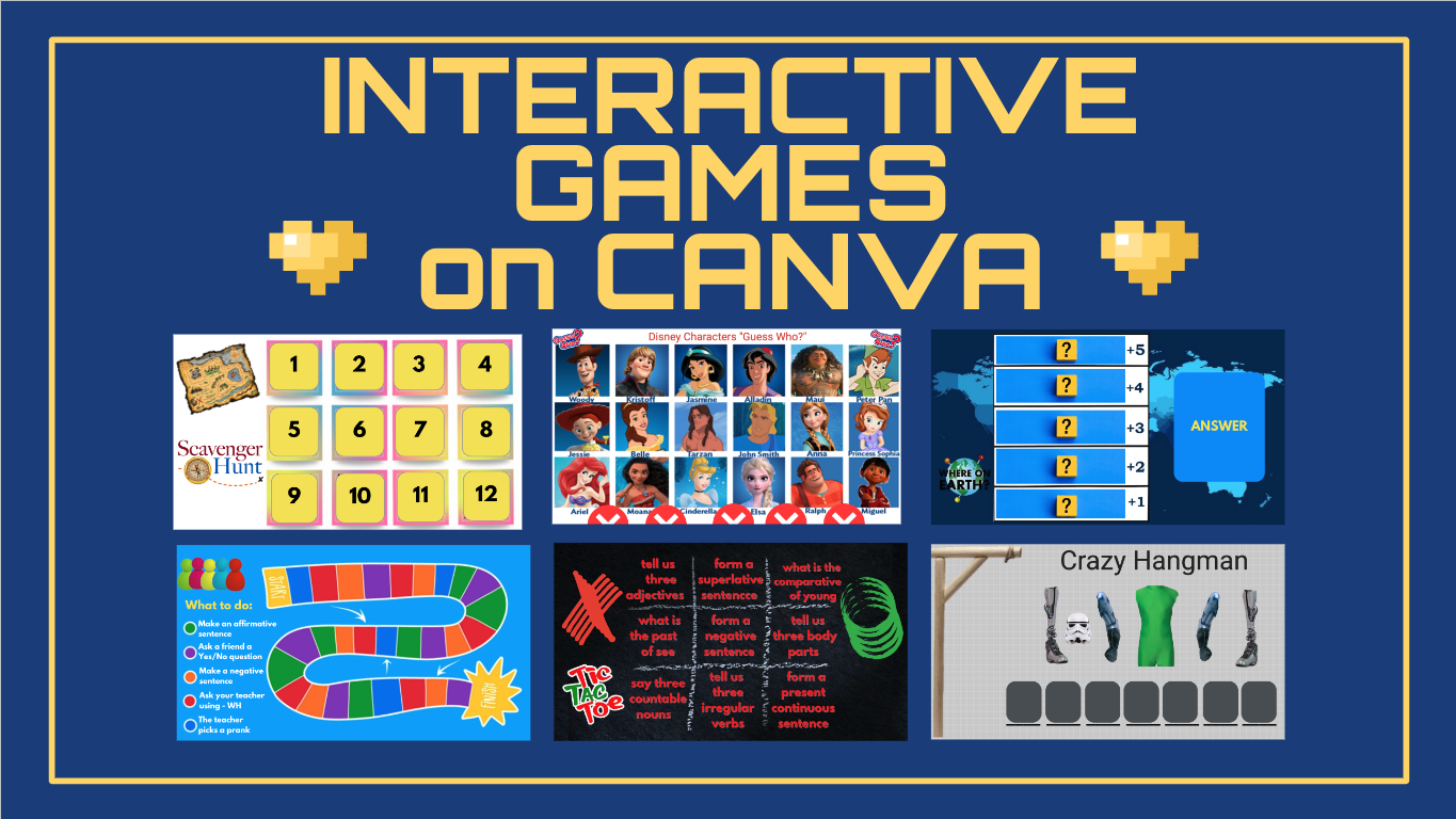 INTERACTIVE GAMES - on CANVA - Simone Vieira | Hotmart