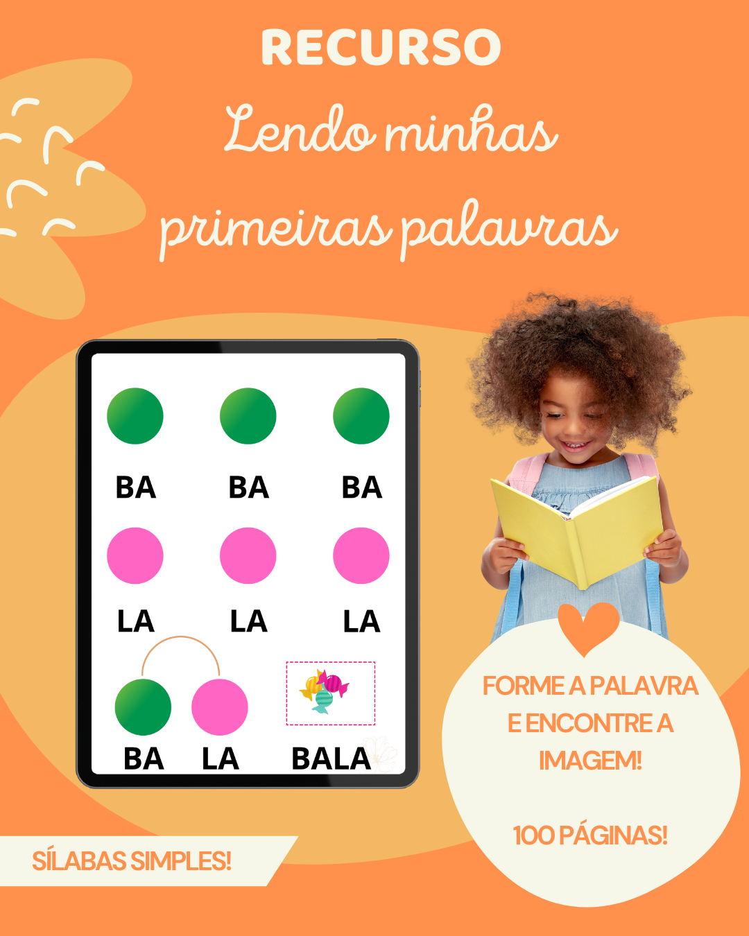 Lendo minhas primeiras palavras- Sílabas Simples - Ana Beatriz Dito...