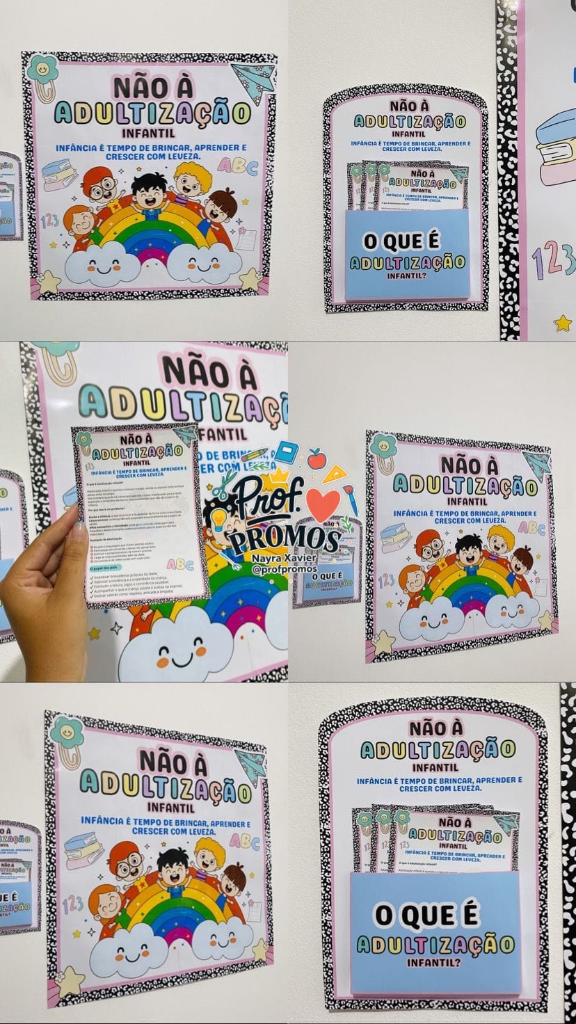 Painel – Adultização Infantil 🚸 - Prof Promos - Nayra Xavier | Ho...