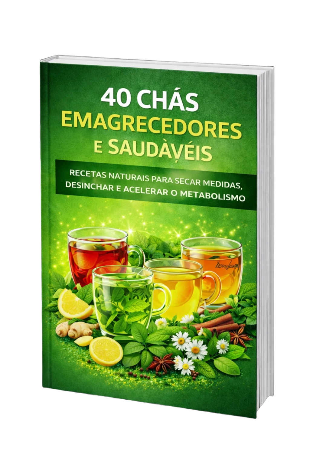 40 Chás Emagrecedores e Saudáveis | Hotmart