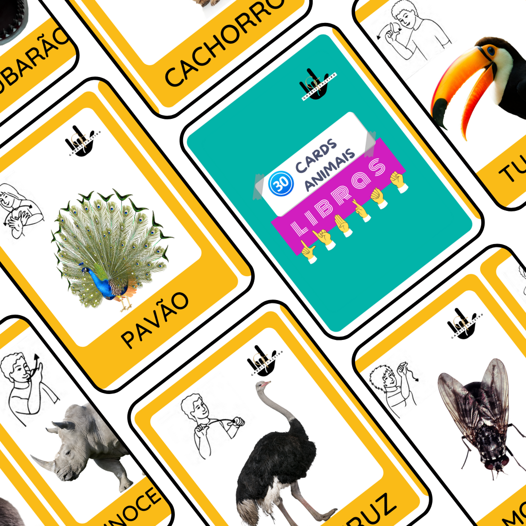 CARDS ANIMAIS EM LIBRAS Gabbie Faleiro Hotmart cards-animais-em-libras-gabbie-faleiro-hotmart