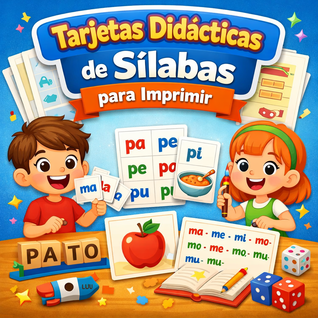 Tarjetas Didácticas de Sílabas para Imprimir | Hotmart