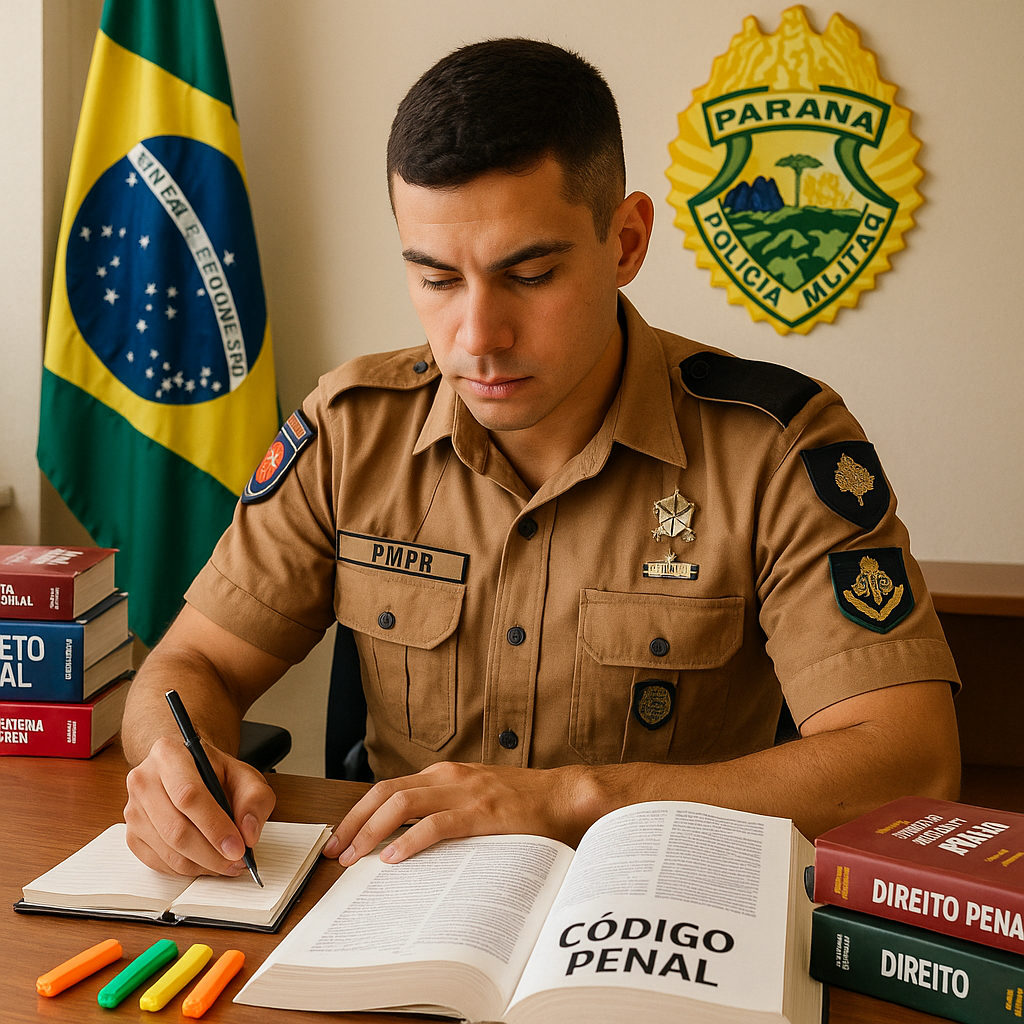 Imagem de capa para o Ebook Direito Penal – Cadete PMPR 2025
