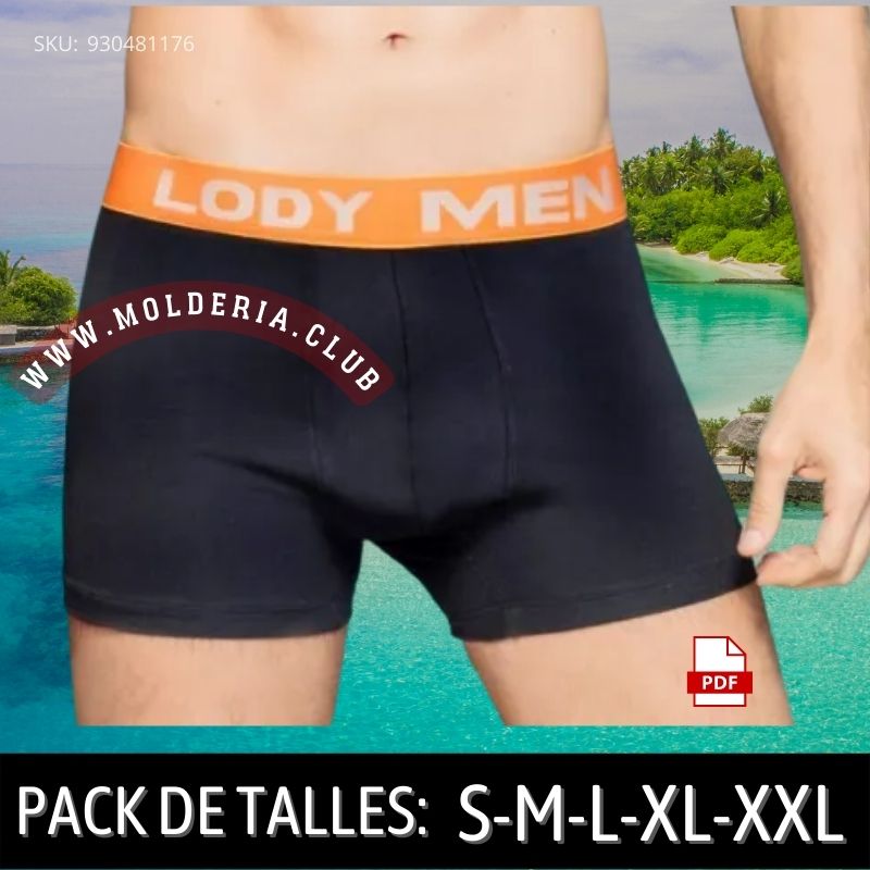 Patrón de Costura de Bóxer de Hombre - Molde Profesional de Calzoncillo Ajustado