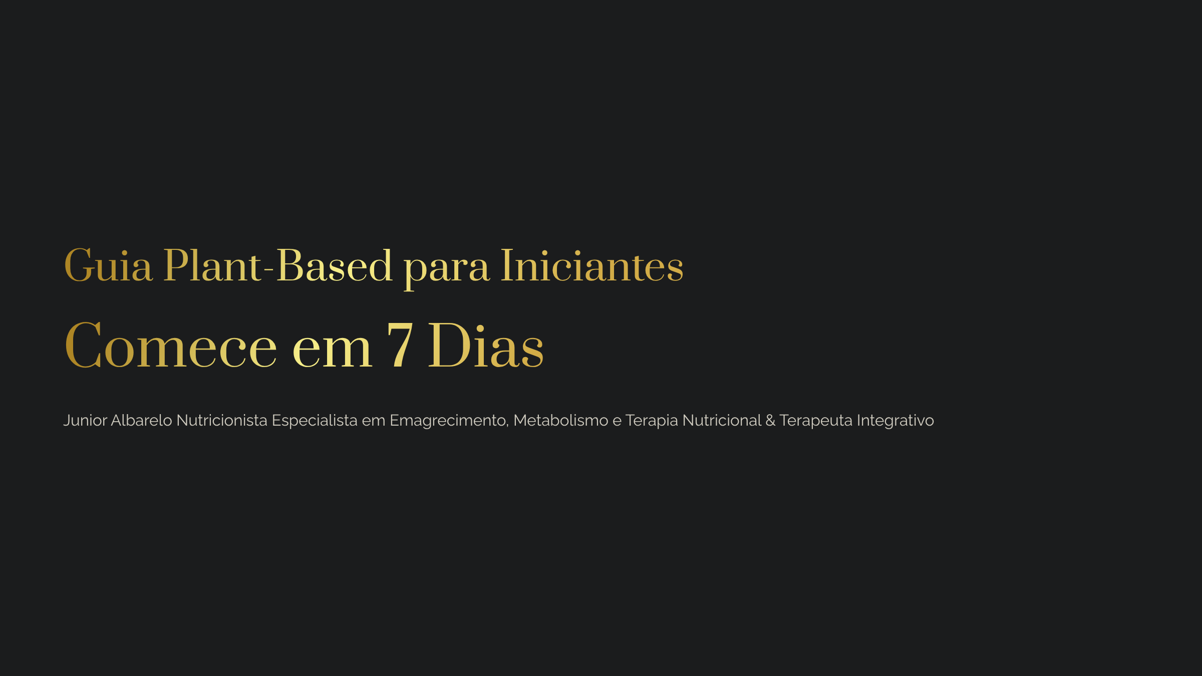 Guia Plant Based para iniciantes | Hotmart