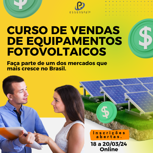 Curso de vendas de usinas fotovoltaicas