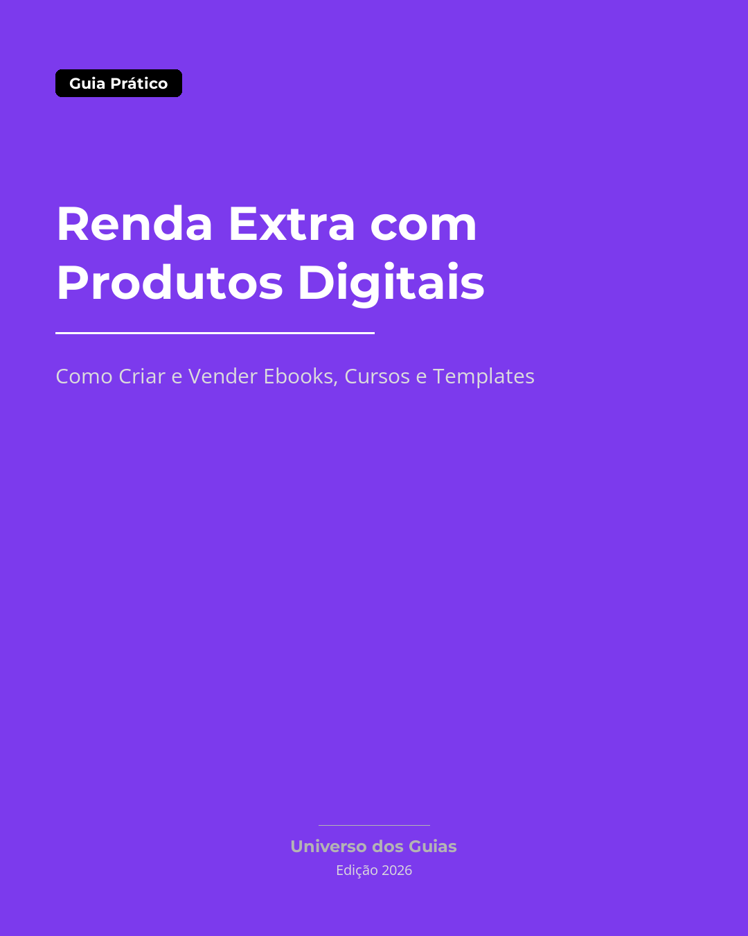 Renda Extra com Produtos Digitais: Como Criar e Vender Ebooks, Cursos e Templates