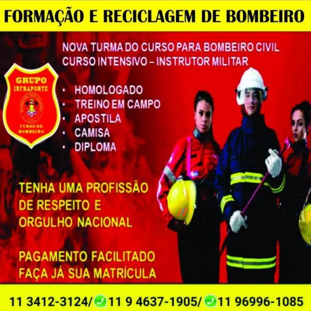 CENTRO DE FORMAÇÃO INFRAPORTE CURSO DE BOMBEIRO CIVIL / PRESENCI...