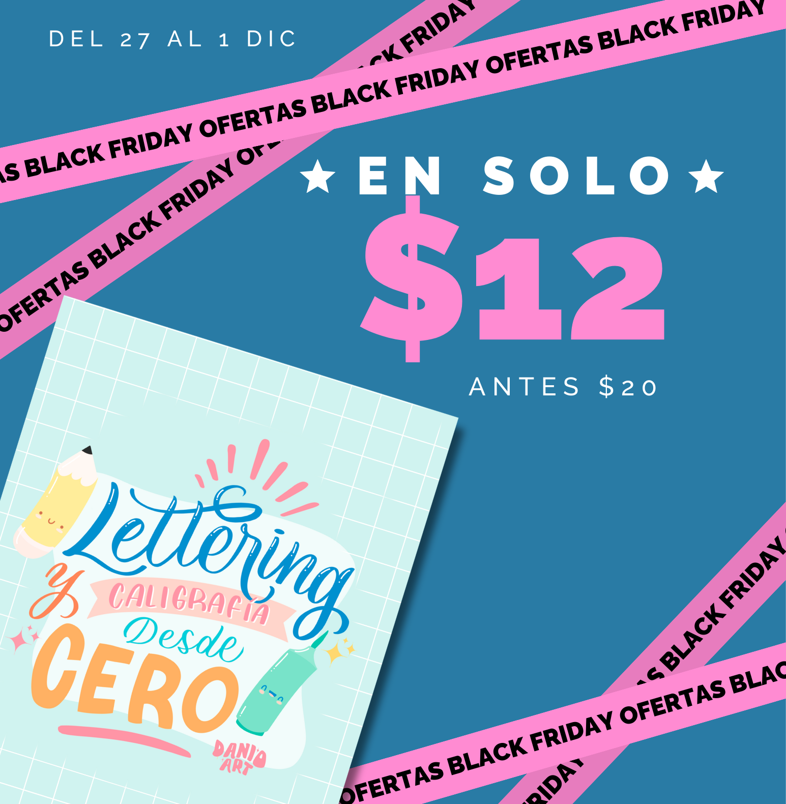 Lettering desde CERO - Daniela Oguilve | Hotmart