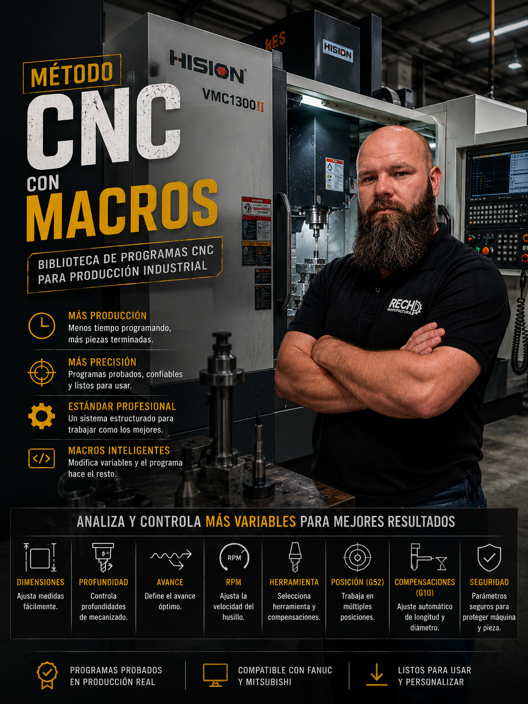 Imagen del producto Método CNC con Macros