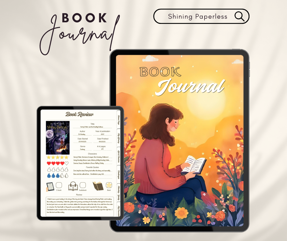 Book Journal 2.0 (English Ver.) - Shining Paperless | Hotmart