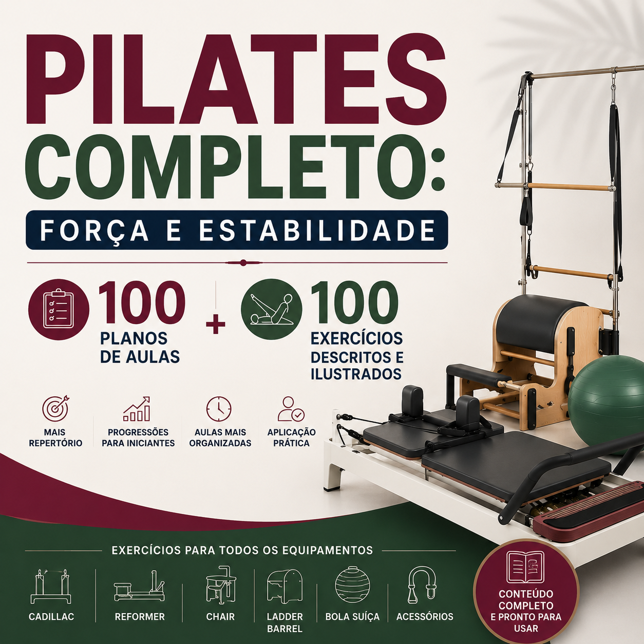 PILATES COMPLETO: FORÇA & ESTABILIDADE