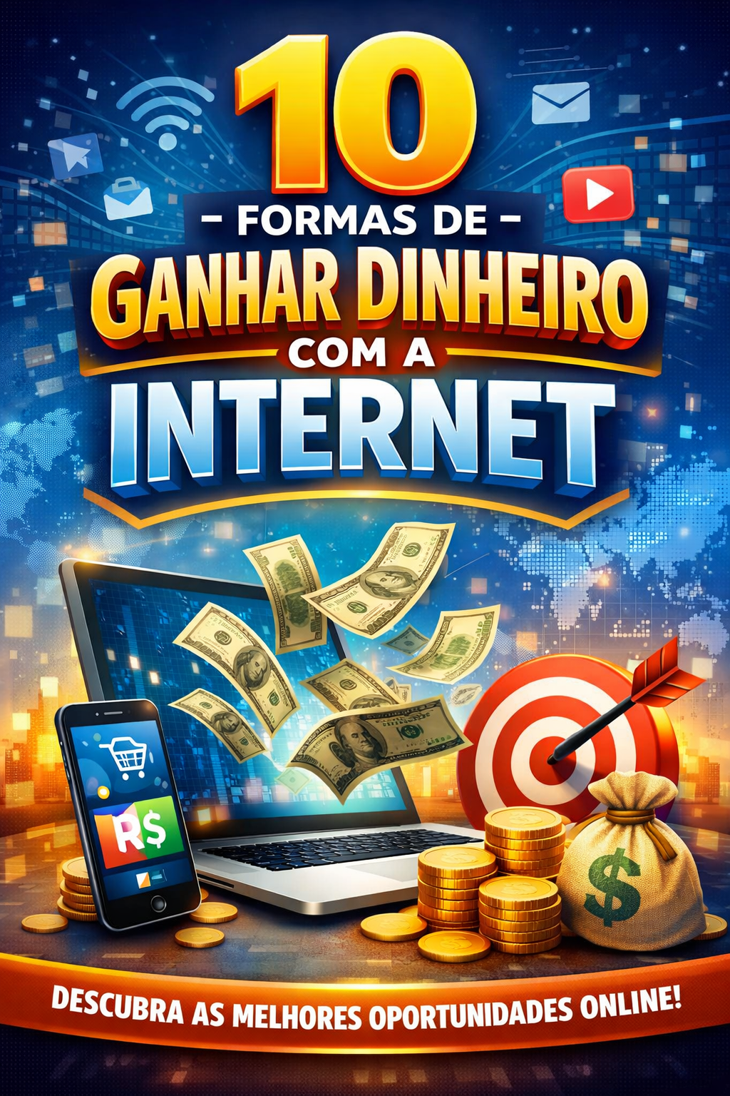 10 Formas de Ganhar Dinheiro na Internet
