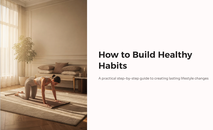 Build Healthy Habits – A Simple Step-by-Step System | Hotmart